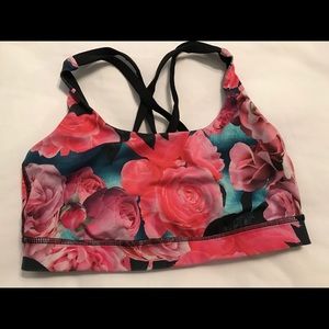 Lululemon 6 floral sports bra VGUC